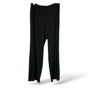 WEEKENDERS Black Wide Leg Slinky Pants XL